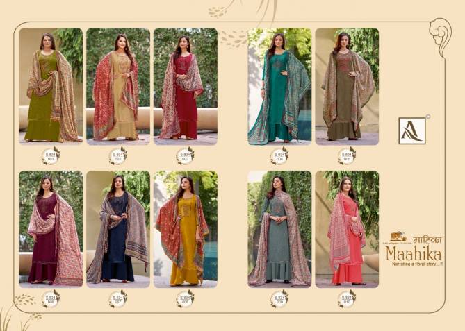 Alok Mahikaa Winter Ethnic Wear Wool Pashmina Printed Dress Collection