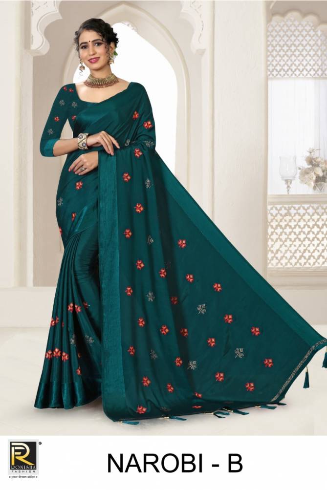Ronisha Narobi Festive Wear Designer Latest Silk Saree Collection