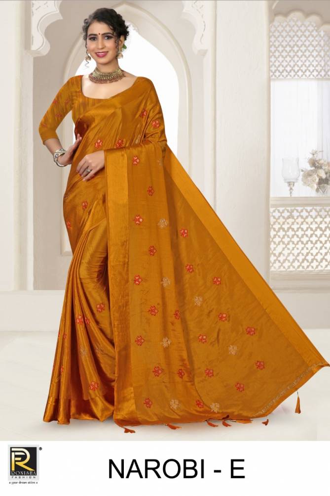 Ronisha Narobi Festive Wear Designer Latest Silk Saree Collection