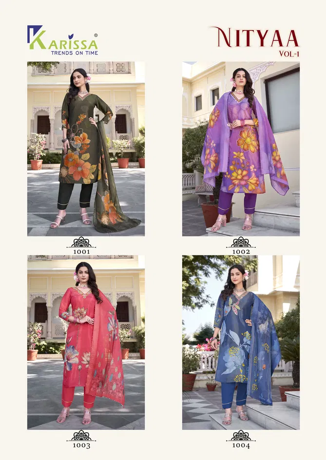 Nityaa Vol 1 By Karissa Viscose Kurti With Bottom Dupatta Online Wholesale