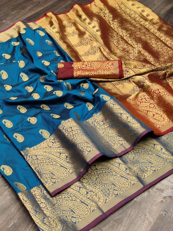 Meera 40 Fancy Party Wear Heavy Banarasi Silk Latest Saree Collection