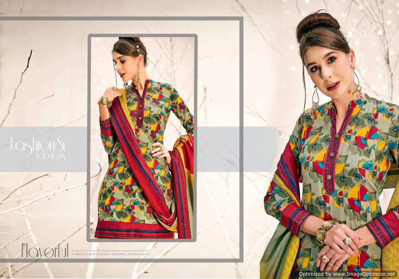 Latest Designer Printed Soft Cotton Dress Material With Cotton Dupatta