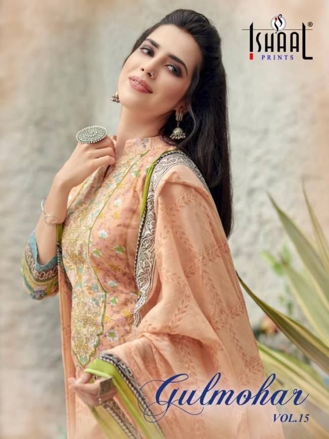 Ishaal Prints Gulmohar 15 Nx Casual Wear Lawn Cotton Dress Material Collection