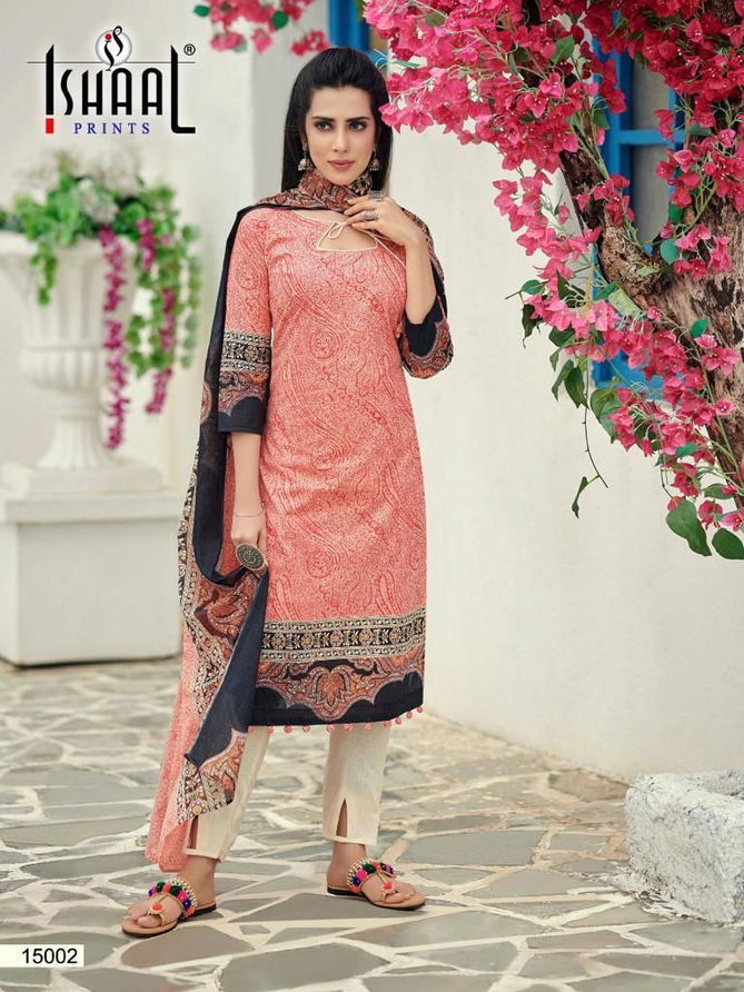 Ishaal Prints Gulmohar 15 Nx Casual Wear Lawn Cotton Dress Material Collection