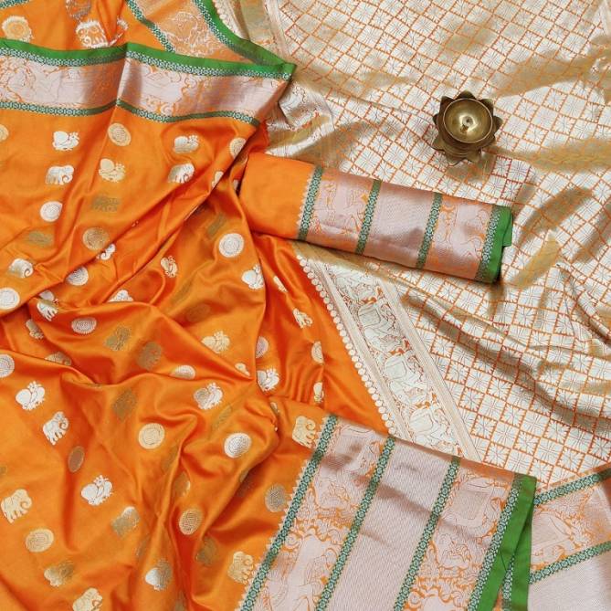Meera 41 Party Wear Banarasi Silk Designer Worked Saree Collection