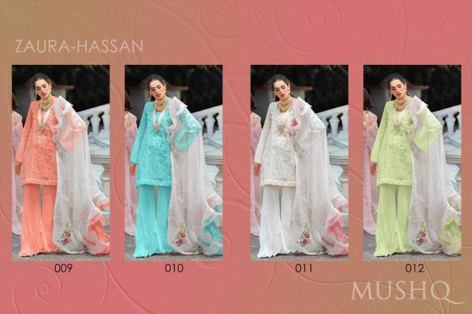 Zaura Hassan Mashq Cambric Cotton with Embroidery Pakistani Designer Salwar Suit Collections