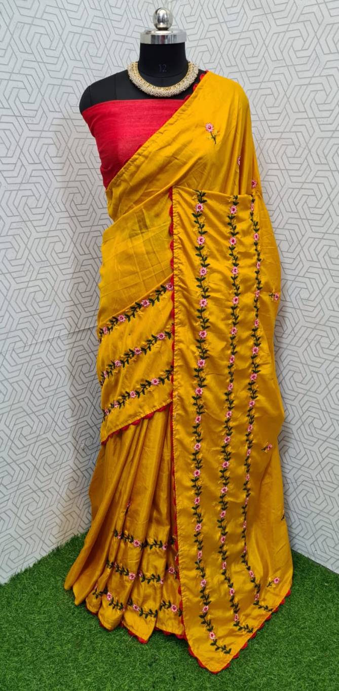 Mahek 48 Fancy Festive Wear Designer Dhola Silk Latest Saree Collection