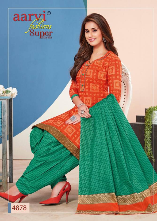 Aarvi Fashion Super Patiyala 3 Cotton Designer Kurtis With Bottom Ready Made Collection
