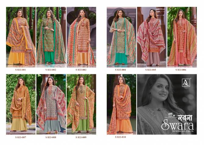 Alok Swara Digital Printer Winter Casual Wear Wool Pashmina Designer Collection