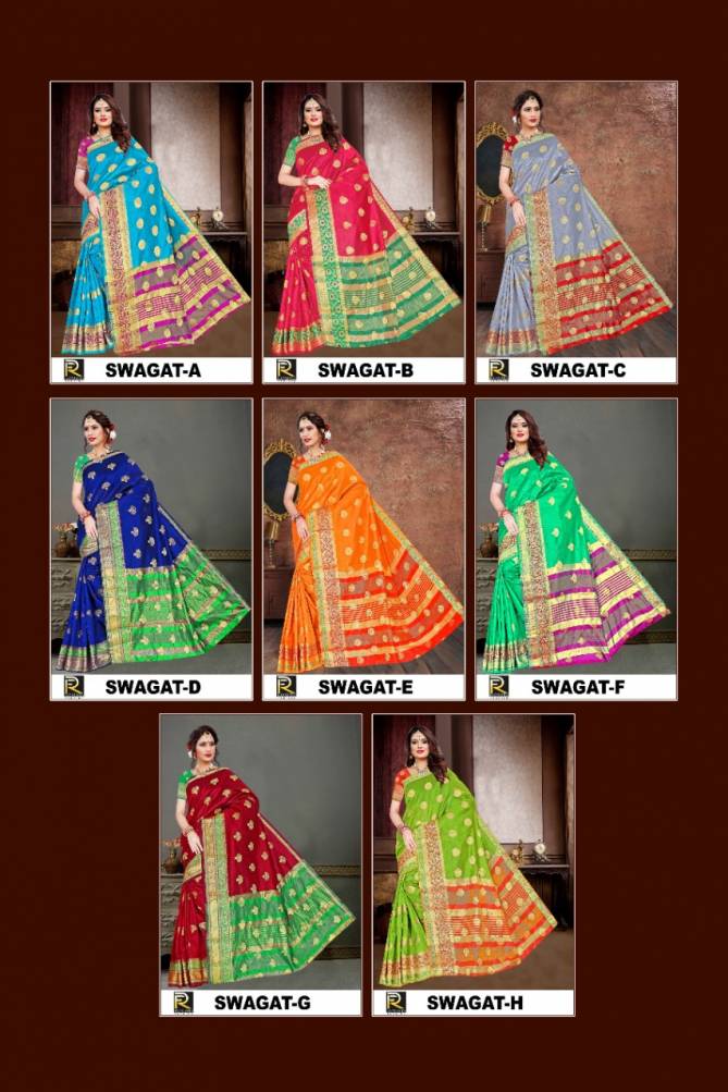 Ronisha Swagat Designer Casual Wear Printed Silk Saree Collection