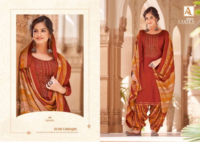 Alok Aanika Exclusive digital Printed Winter Ethnic Wear Designer Pashmina Collection
