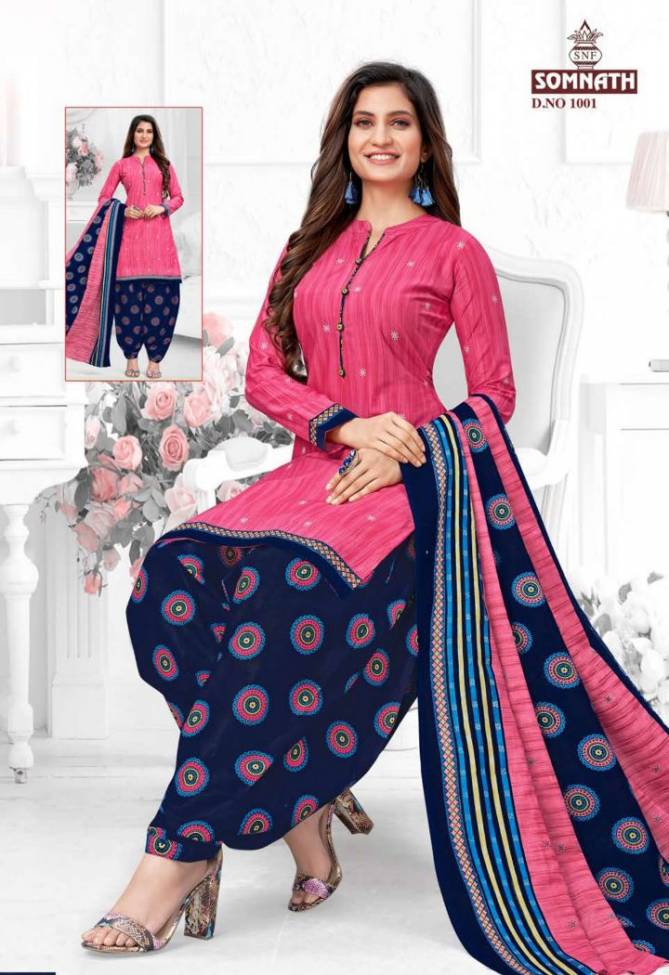 Somnath Sangini 1 Regular Wear Cotton Printed Readymade Dress Collection
