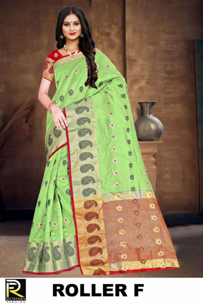 Ronisha Roller Latest Casual Wear Soft Cotton Designer Fancy Saree Collection
