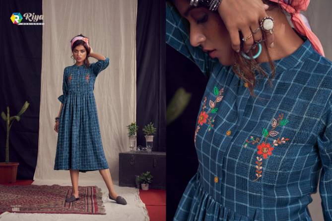 Riya Alexa Weaving Work Pashmina Fancy Ethnic Wear Designer Kurti Collection