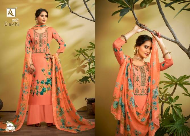 Alok Sakhi Exclusive Designer Digital Printed Dress Material Collection