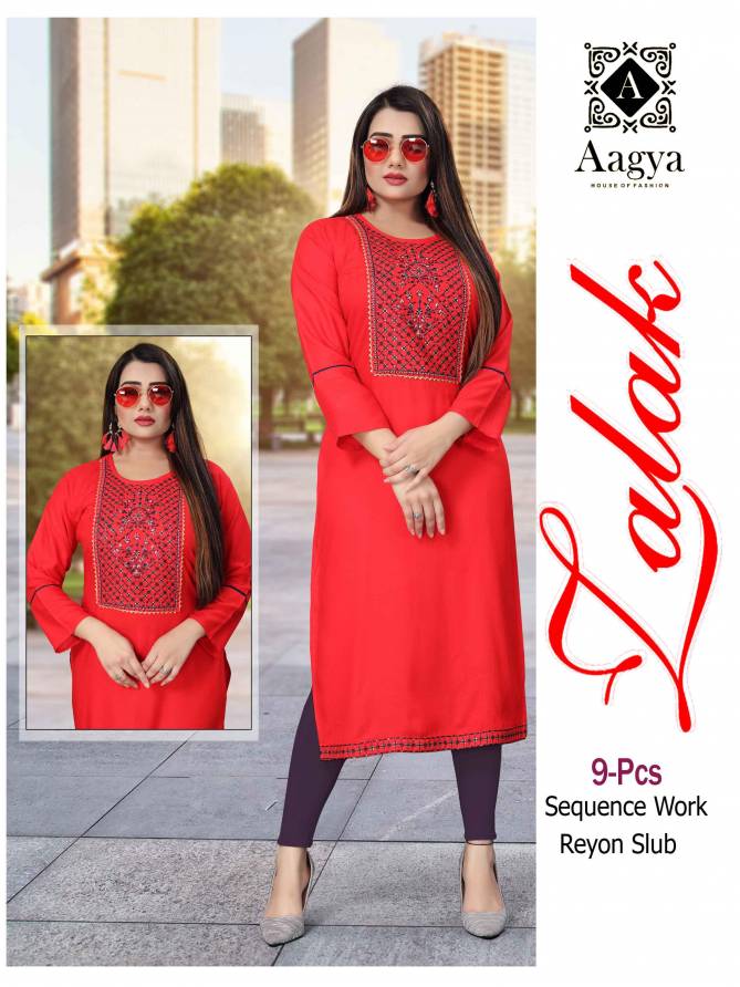 Aagya Zalak 2 Ethnic Wear Designer Kurti Collection