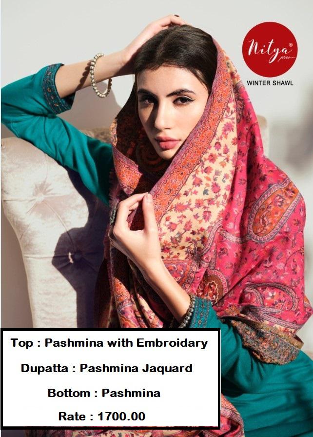 Lt Nitya Winter Shawl Exclusive Wear Designer Pashmina Salwar Kameez Collection