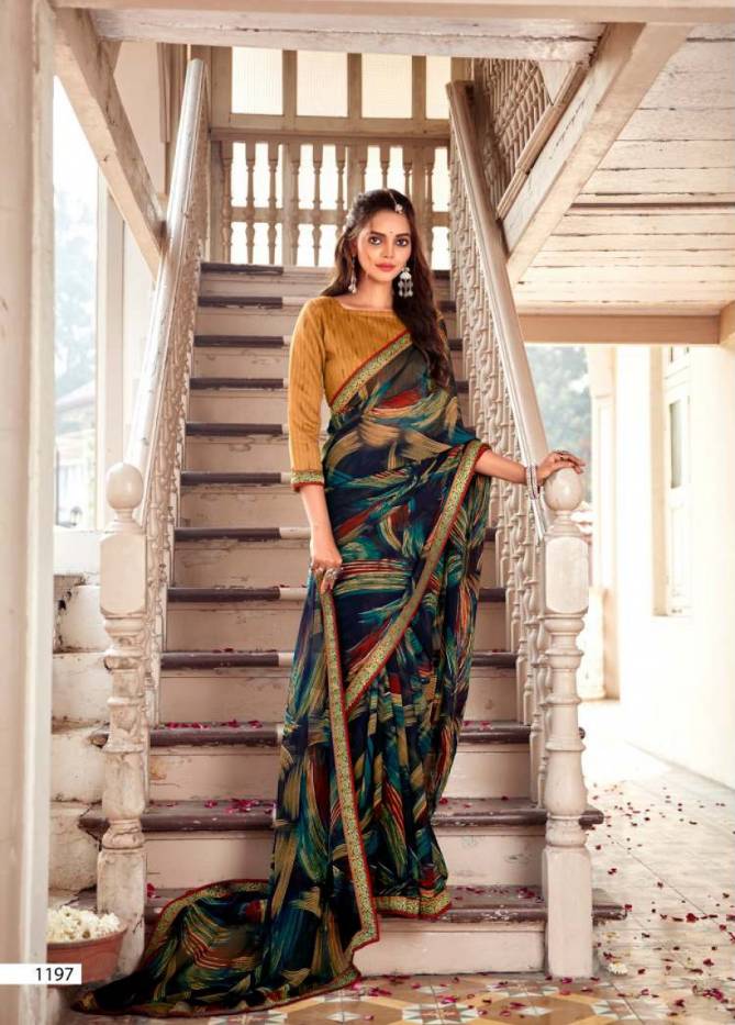 Laxminam Fashion Mania 3 Casual Daily Wear Georgette Printed Saree Collection