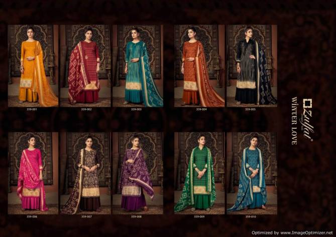 Zulfat Winter Love 2 Winter Casual Wear Pashmina Designer Dress Collection