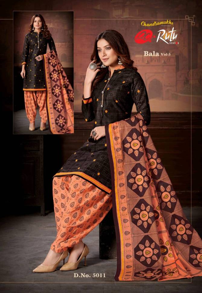Rutu Bala Patiyala 5 Regular Casual Wear Cotton Printed Designer Dress Material Collection