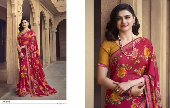 Starwalk 63 Casual Daily Wear Georgette Printed Saree Collection