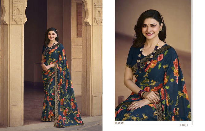 Starwalk 63 Casual Daily Wear Georgette Printed Saree Collection