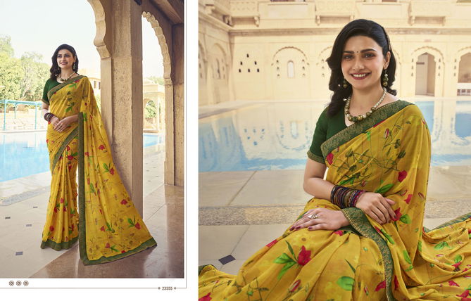 Starwalk 63 Casual Daily Wear Georgette Printed Saree Collection