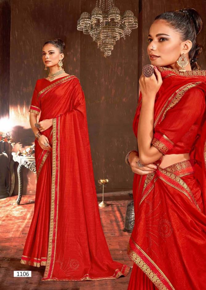 Laxminam MSD Fancy Party Wear Vichitra Silk Designer Saree Collection
