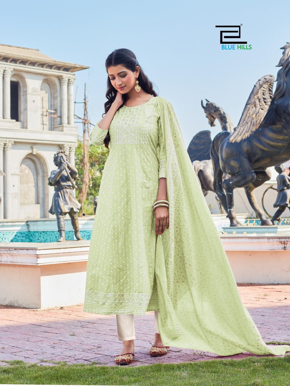 Blue Hills Capture 3 Fancy Exclusive Festive Wear Cotton Cambric Ready Made Collection