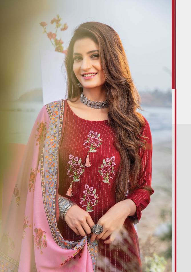Wanna Shamiya Fancy Festive Wear Rayon Latest Kurti With Sharara And Dupatta Collection