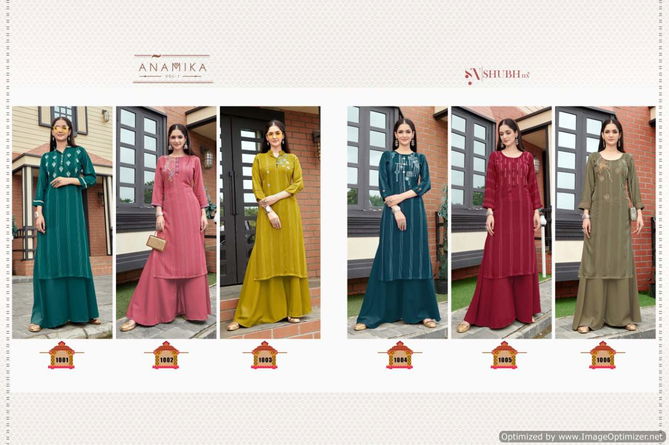 Shubh Anamika 1 Ethnic Wear Rayon Viving Fancy Designer Kurti Collection