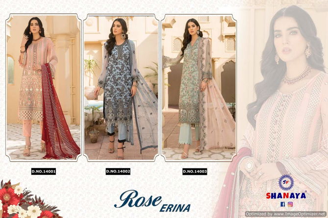 Shanaya Rose Erina Georgette Festive Wear Heavy Pakistani Salwar Kameez Collection