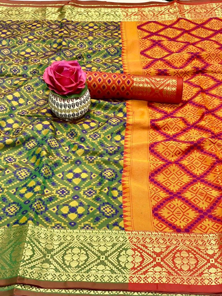 Patola Silk 7 Fancy Party Wear Designer Heavy Patola Silk Saree Collection