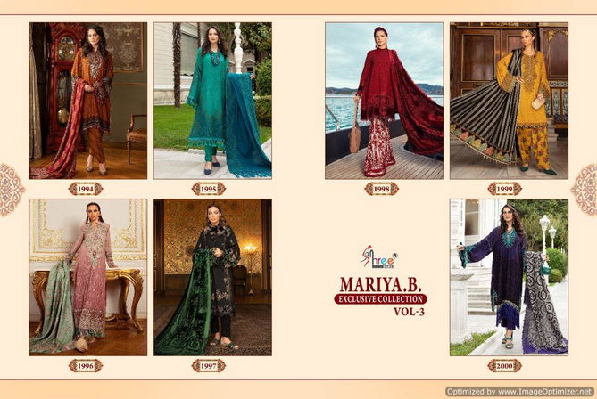 Shree Mariya B Exclusive Collection 3 Festive Wear Georgette Pakistani Salwar Kameez Collection