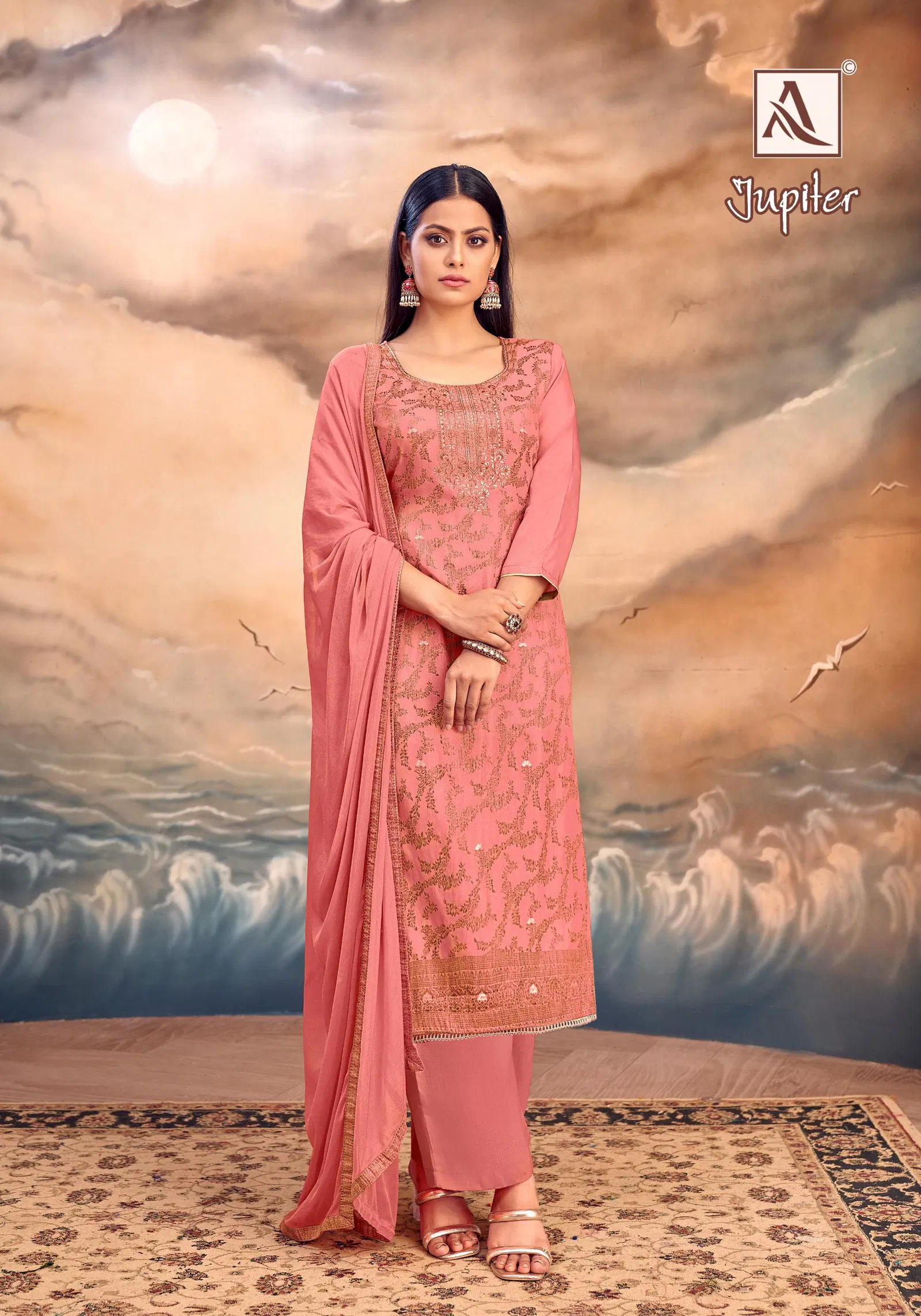 Jupiter By Alok Suit Maslin Designer Dress Material Suppliers In India