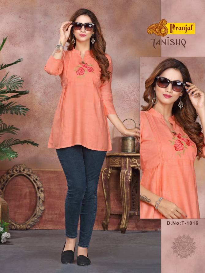 Pranjal Tanishq 10 Classic Casual Wear Rayon Ladies Top Collection