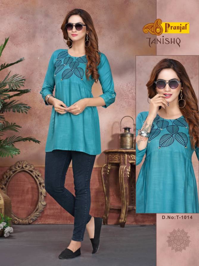 Pranjal Tanishq 10 Classic Casual Wear Rayon Ladies Top Collection