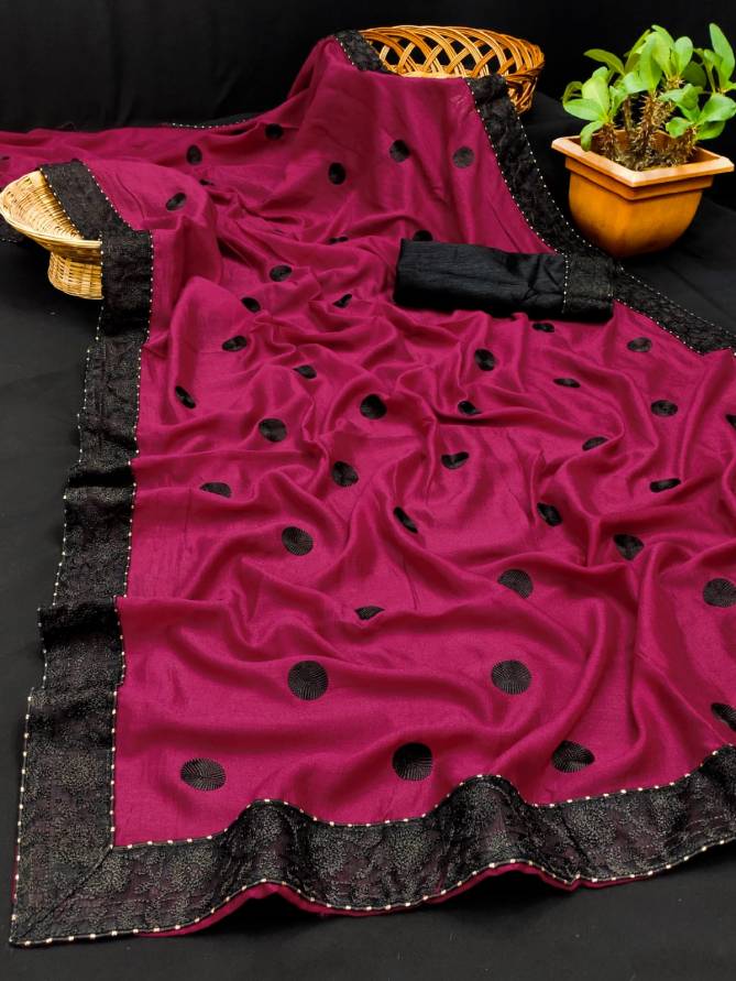 Monalisha 14 Ethnic Wear Vichitra Silk Designer Saree Collection