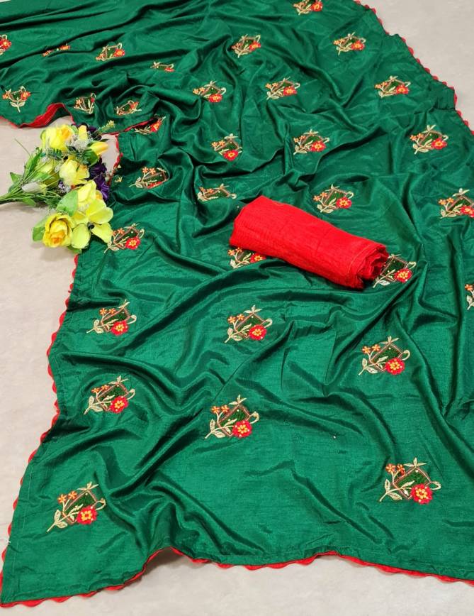 Mahek 58 Fancy Party Wear Dhola Silk Designer Saree Collection