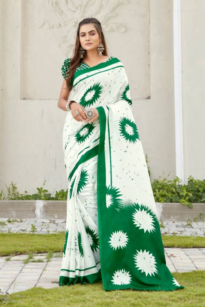 Apple Ko Ko Casual Wear Designer Printed Dola Silk Saree Collection