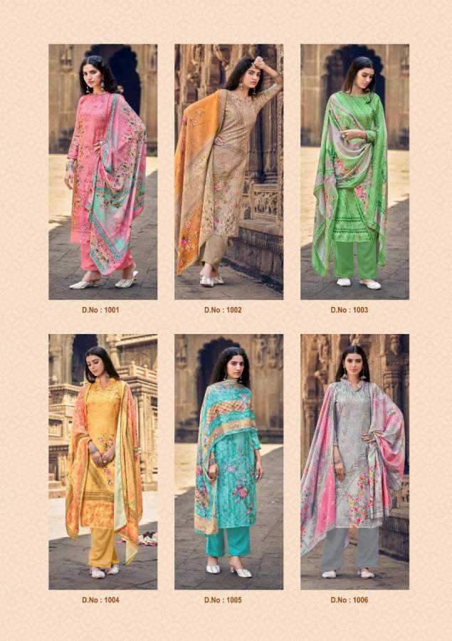 Taj Shazia Exclusive Winter Casual Wear Pashmina Jacquard Printed Dress Material Collection