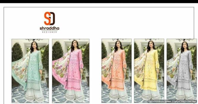 Shraddha Maria B Colour Special Festive Wear Designer Cotton Pakistani Salwar Kameez