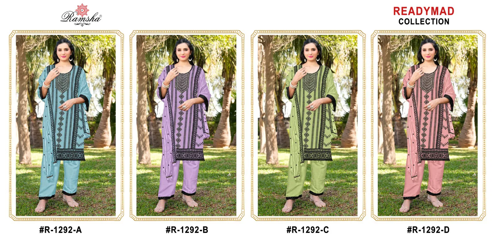 R 1292 Nx By Ramsha Jimi Choo Pakistani Readymade Suits Orders In India