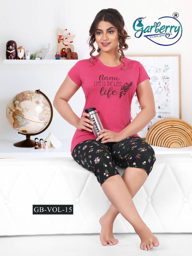 Garberry 15 Night Dress Cotton Night Wear Lycra Night Suits Collection
