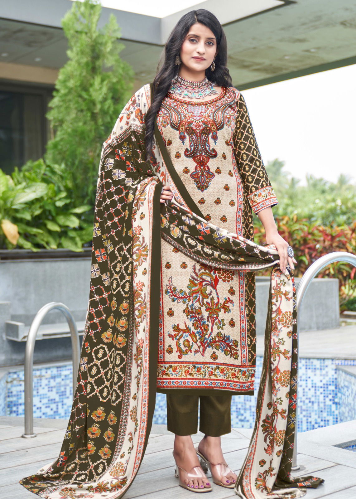 Shahin By Roli Moli Pashmina Dress Material Wholesale Shop In India