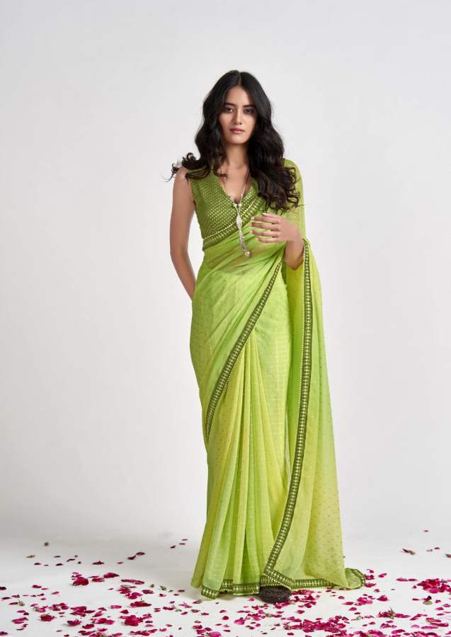Shangrila Mitali Fancy Party Wear Georgette Printed Designer Saree Collection