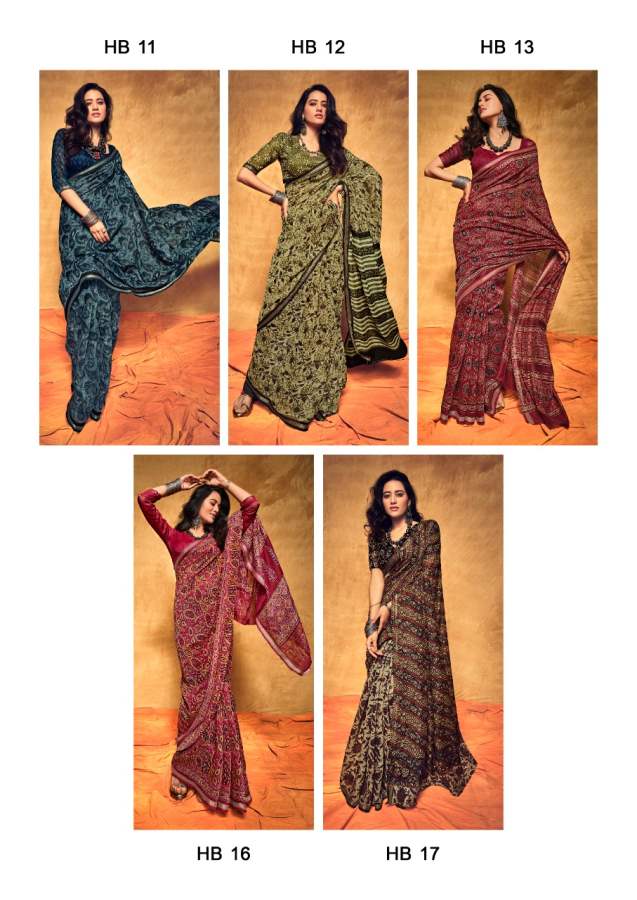 Sr Hand Block Print Casual Wear Designer Fancy Cotton Printed Saree Collection