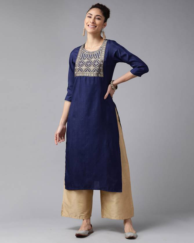 Indo Era Yoke Kurta 35 Cotton Printed Ethnic Wear Trendy Stylish Cotton Kurtis Collection