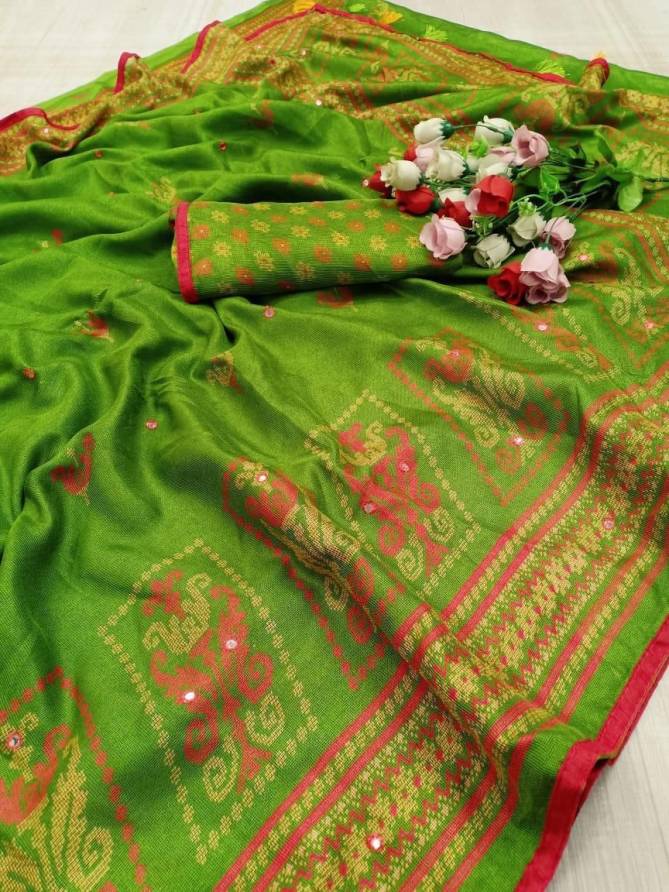 Shrishti Fancy Latest Ethnic Wear Jute Silk Saree Collection
