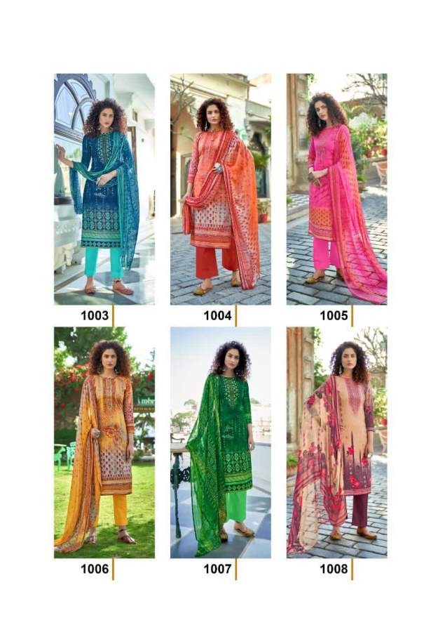 Dream Girl 1001 Latest Casual Wear Cambric Cotton Designer Dress Material Collection